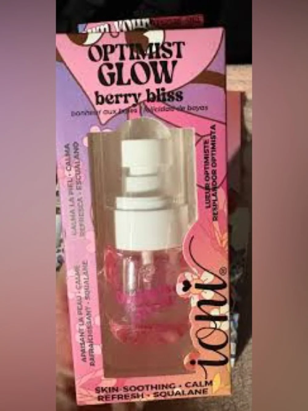 🐭 SALE! ioni Glow-Getter Optimist Glow hydrating Facial Mist - Berry Bliss new